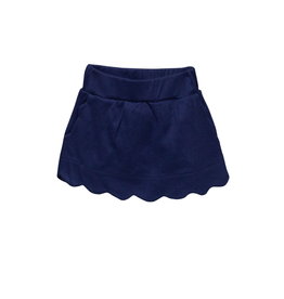 The Proper Peony Navy Scallop Pima Skort