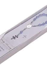 Cherished Moments Sterling Silver Blue Baby Rosary