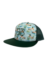 Velvet Fawn Floating Flat Brim Snapback, Maui Mallards