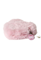 Two's Company Plush Fur Heart Journal w/ Lock & Key