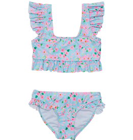 Snapper Rock Daisy Chain Frilled Crop Bikini
