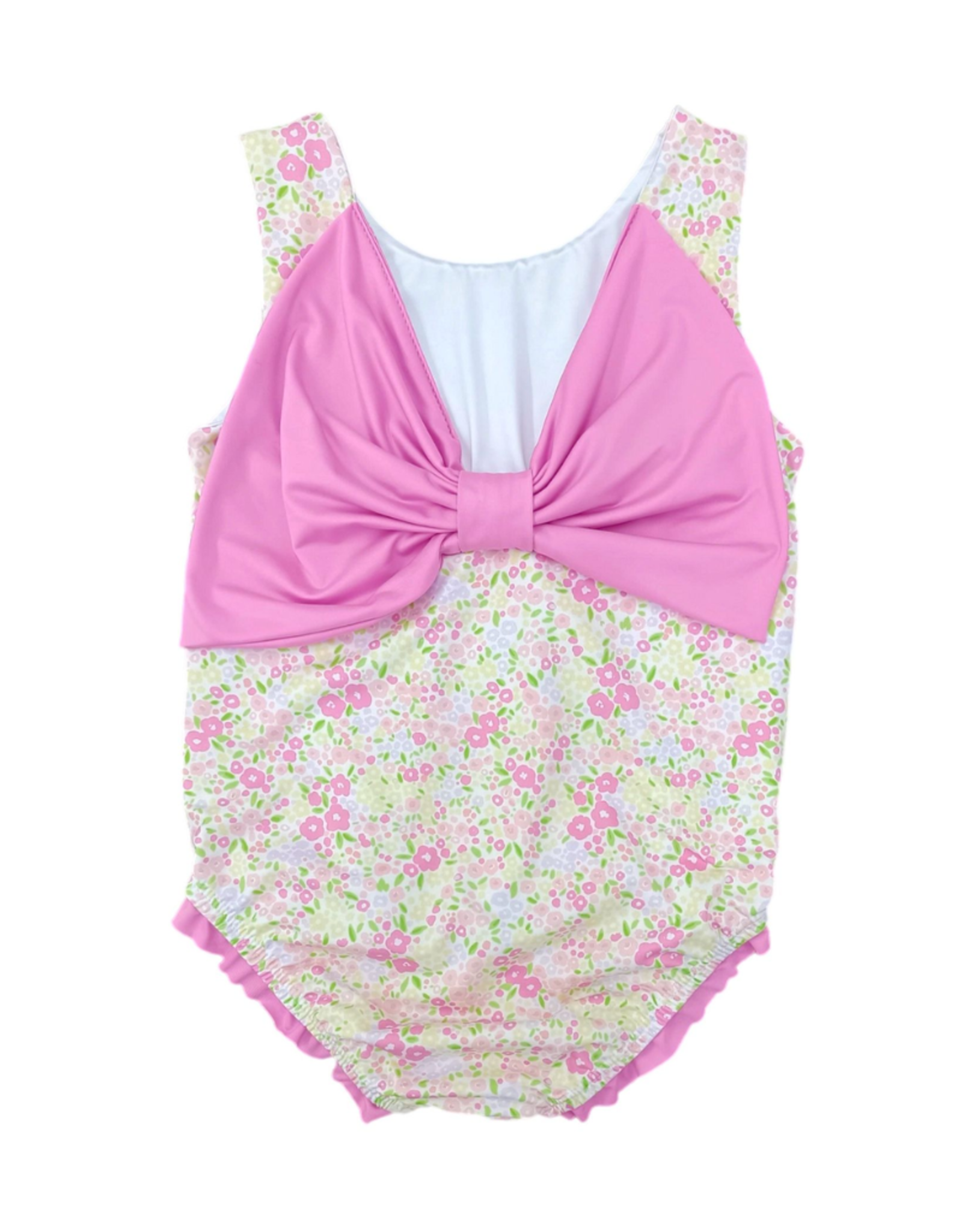 James and Lottie Lottie One Piece Swim, Fuchsia Floral