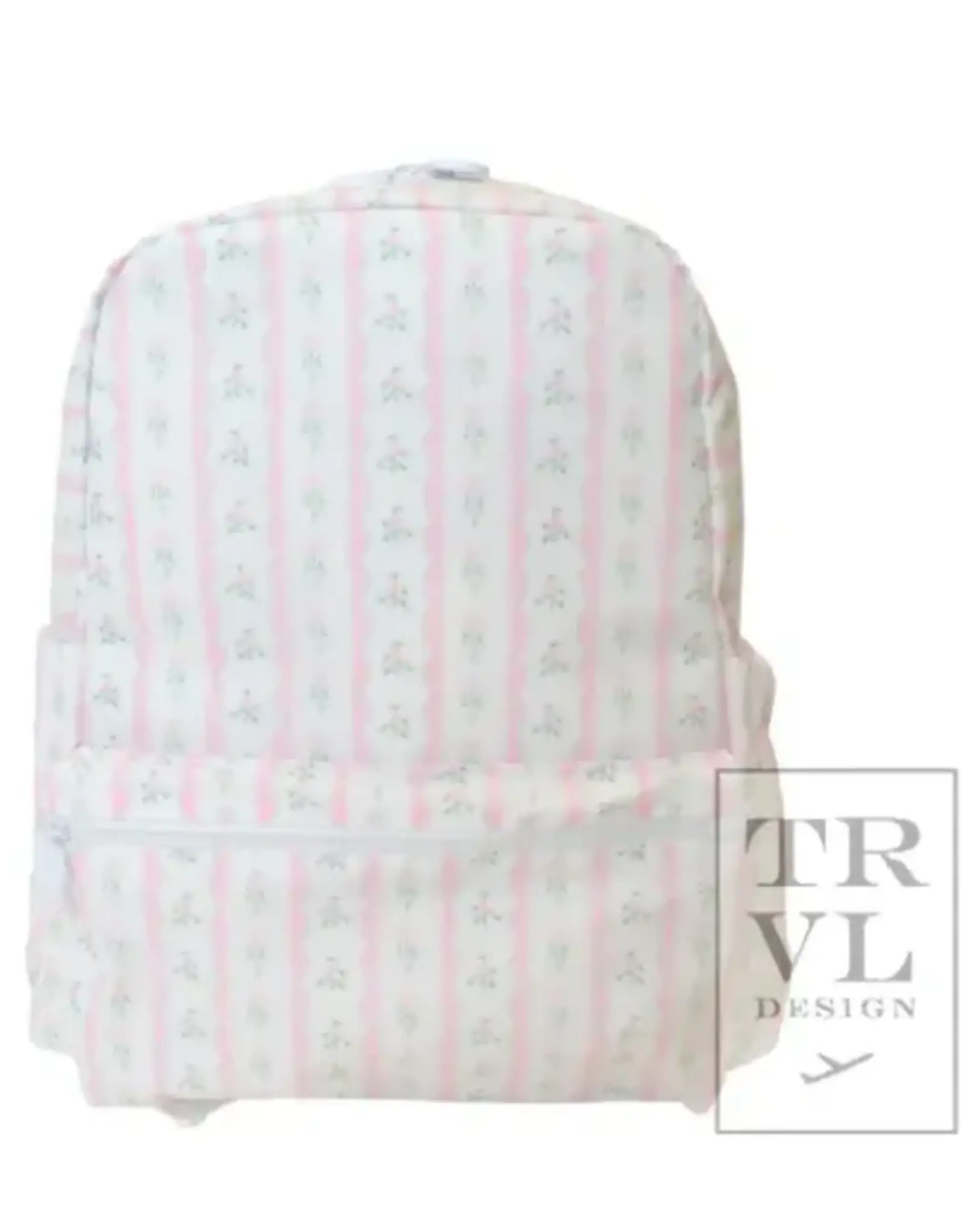 TRVL Design Backpacker Backpack Ribbon Floral Pink