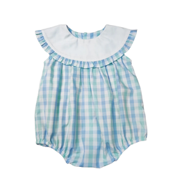 Ishtex Aqua Plaid Girl Bubble