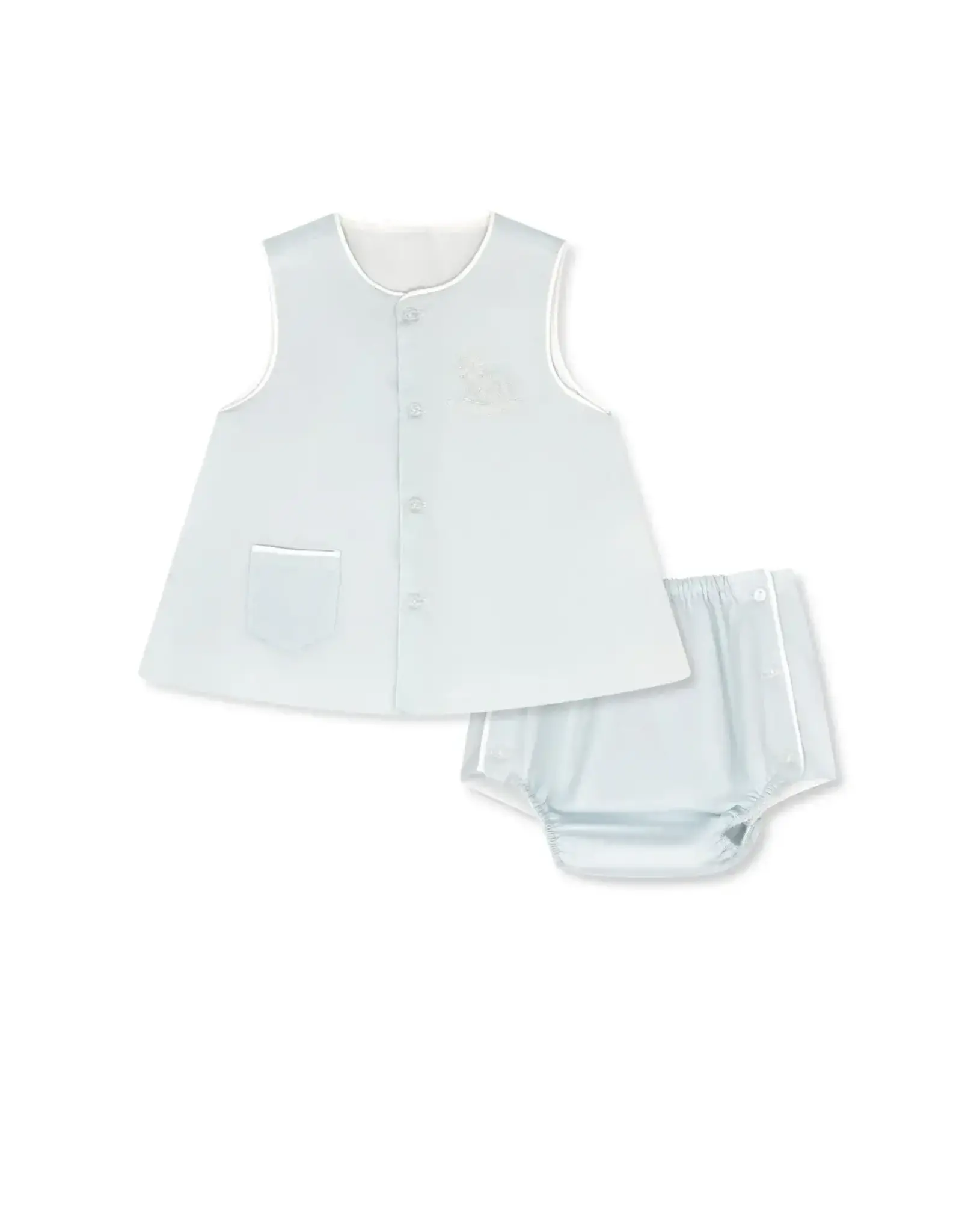 LullabySet Mason Diaper Set, Blessing Blue