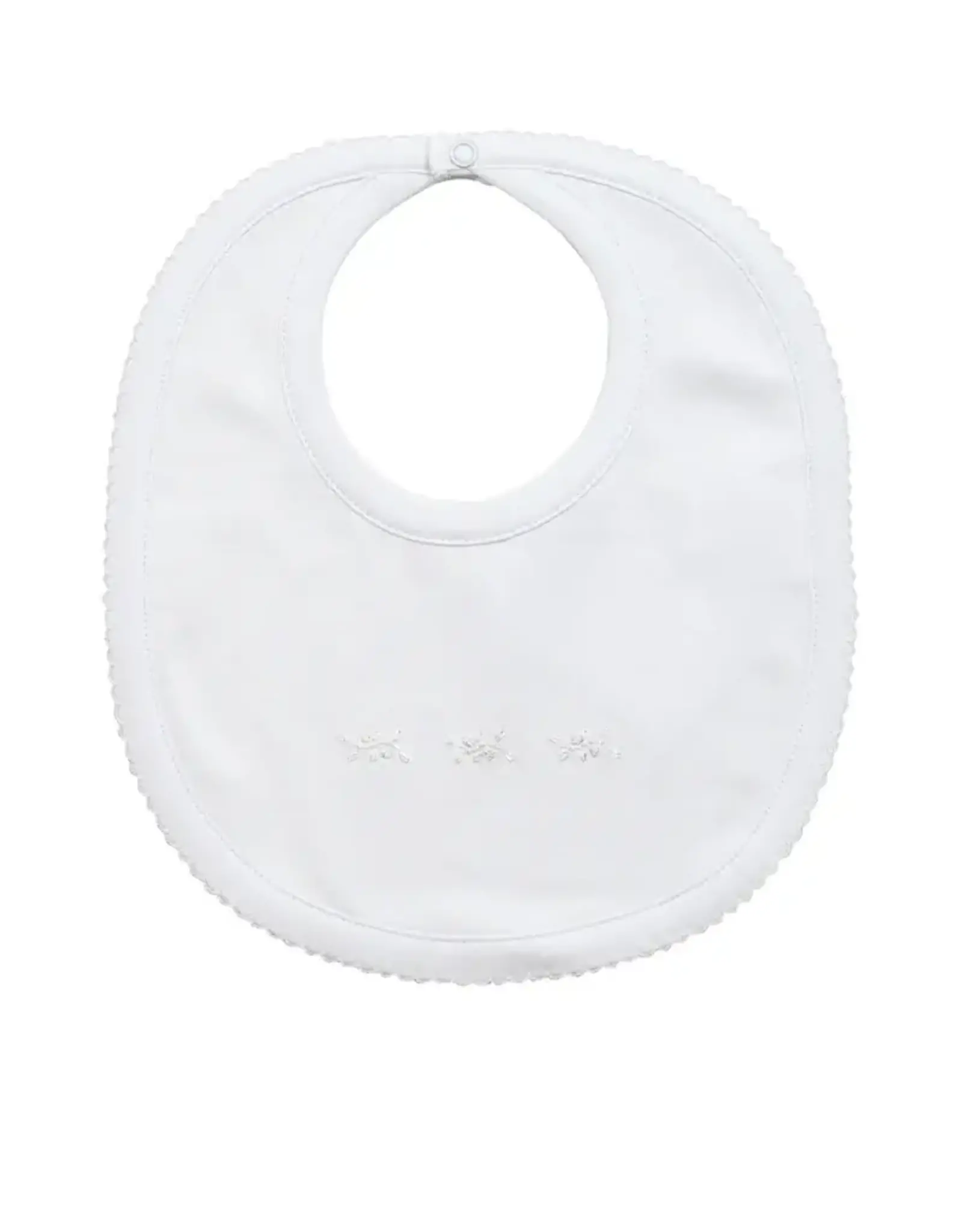 The Proper Peony Proper Pima Bib, White with White