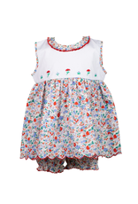 The Proper Peony Rosie Red Floral Bloomer Set