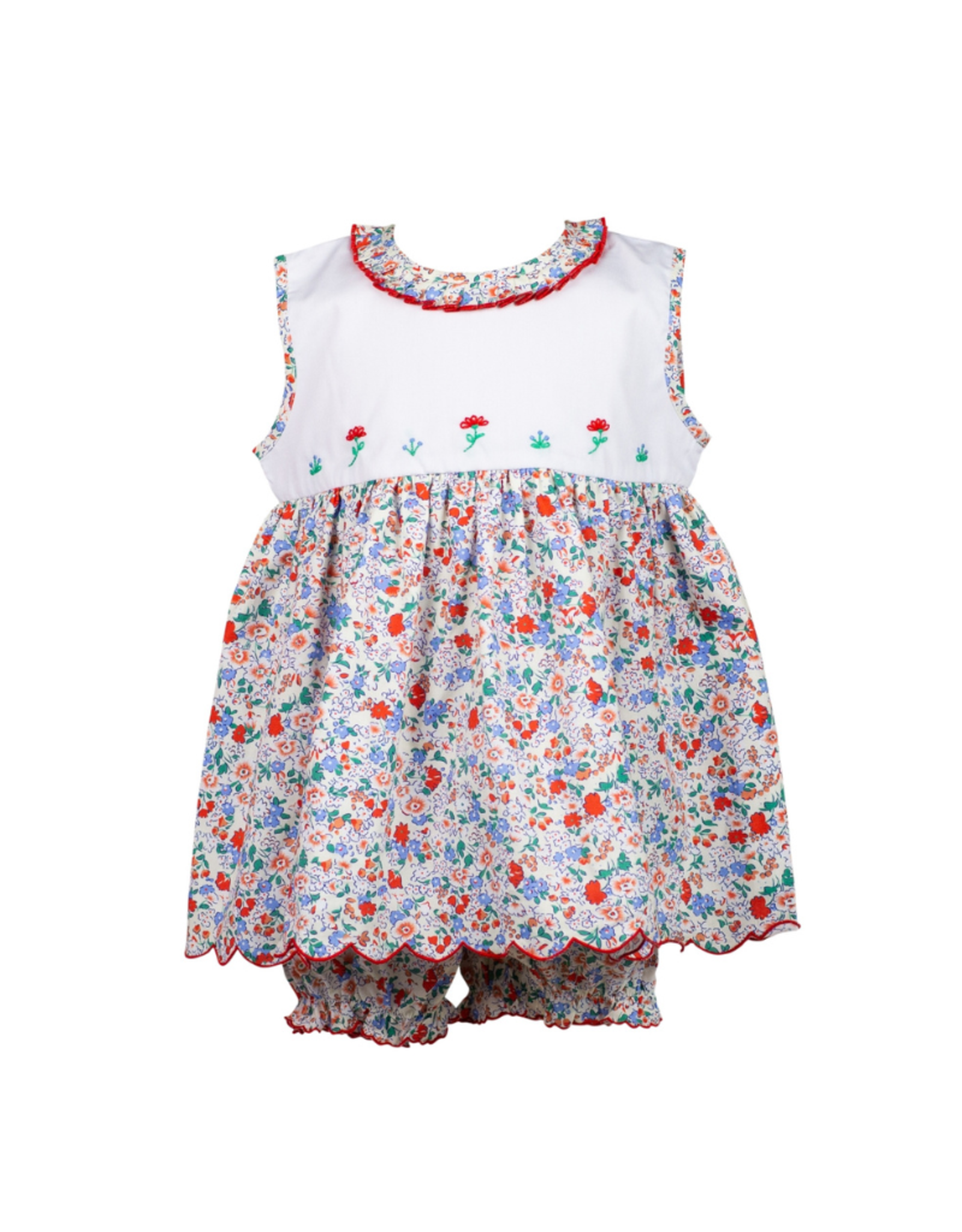 The Proper Peony Rosie Red Floral Bloomer Set