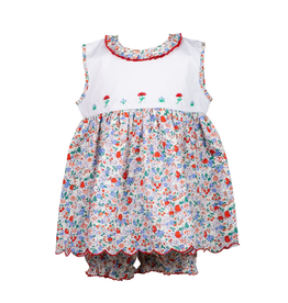 The Proper Peony Rosie Red Floral Bloomer Set