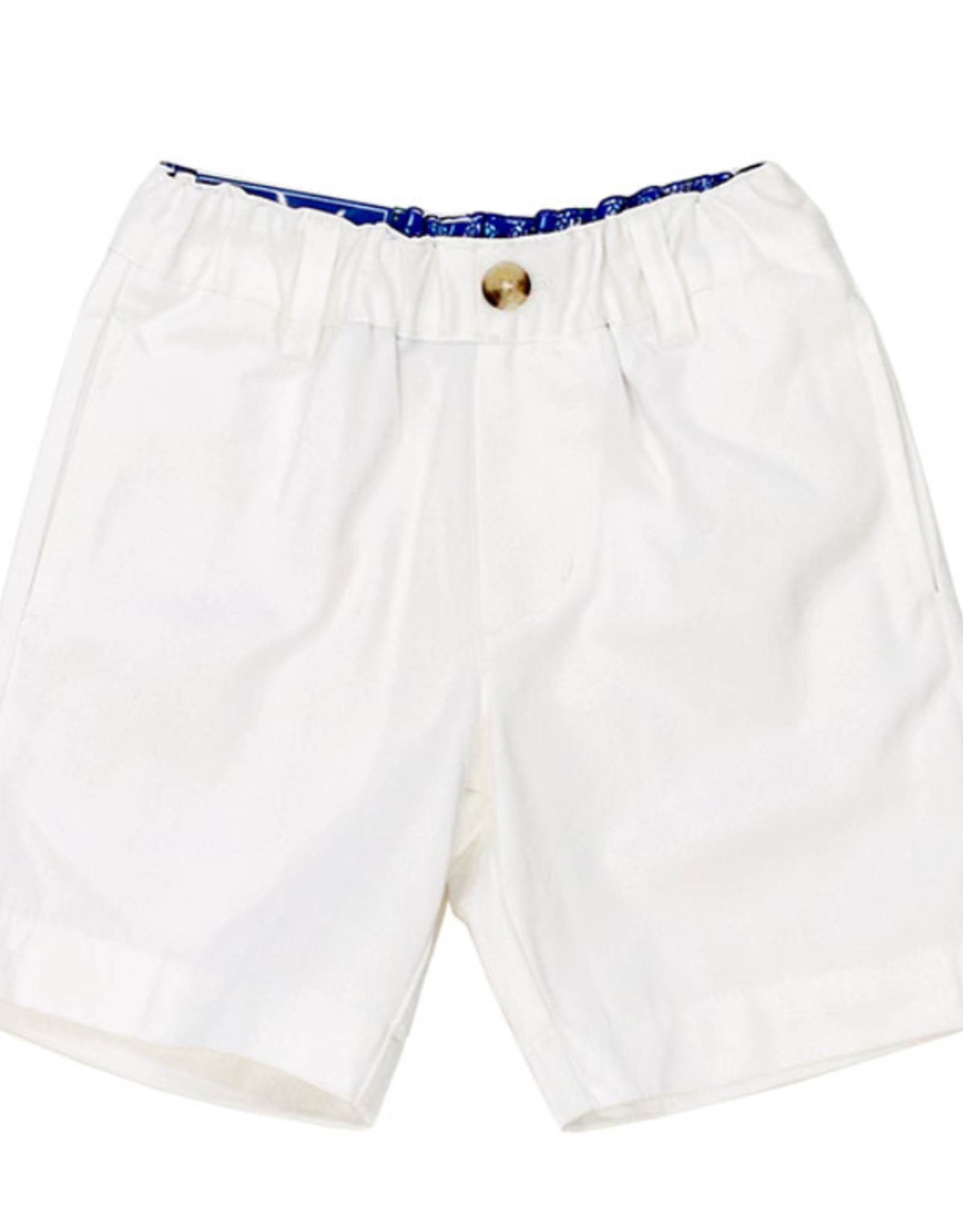The Bailey Boys White Twill Pete Shorts
