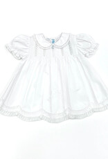 Feltman Brothers White Collared Lace Slip Dress