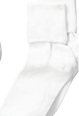 Jefferies Socks White Basic Turn Sock 2200