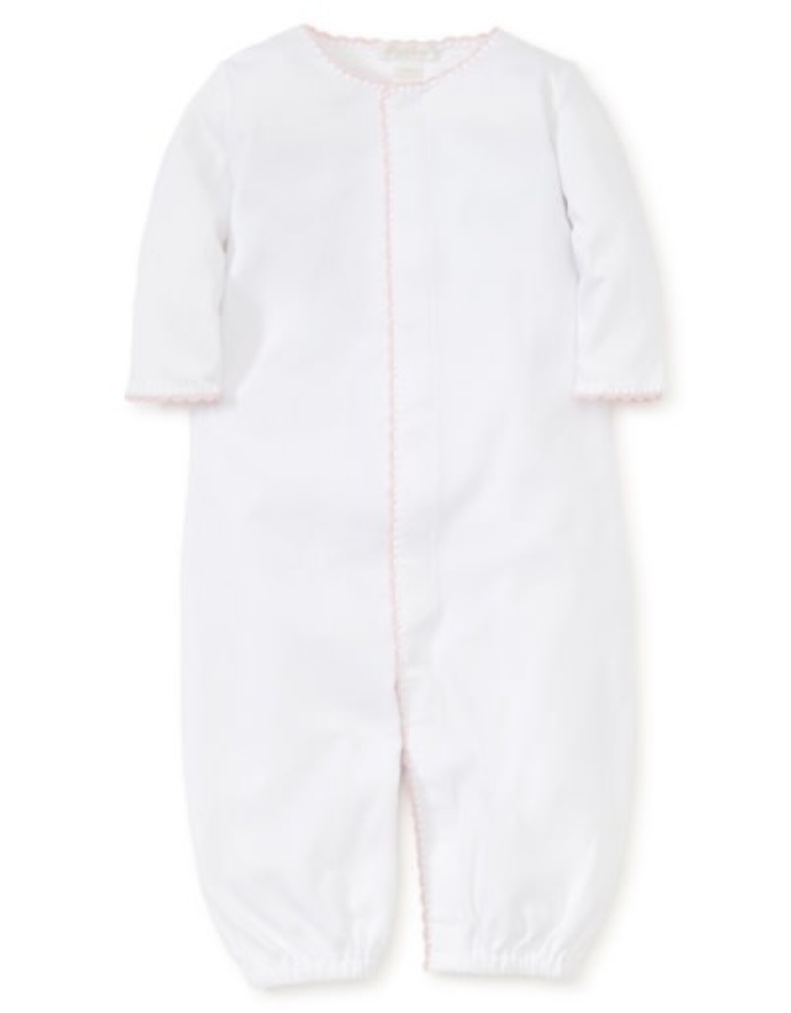 Kissy Kissy White Premier Basics Converter Gown with Pink Trim