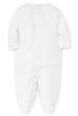 Kissy Kissy White Premier Basics Footie with White Trim