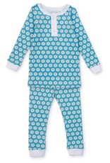Lila + Hayes Jack Pajama Set Blue Donuts