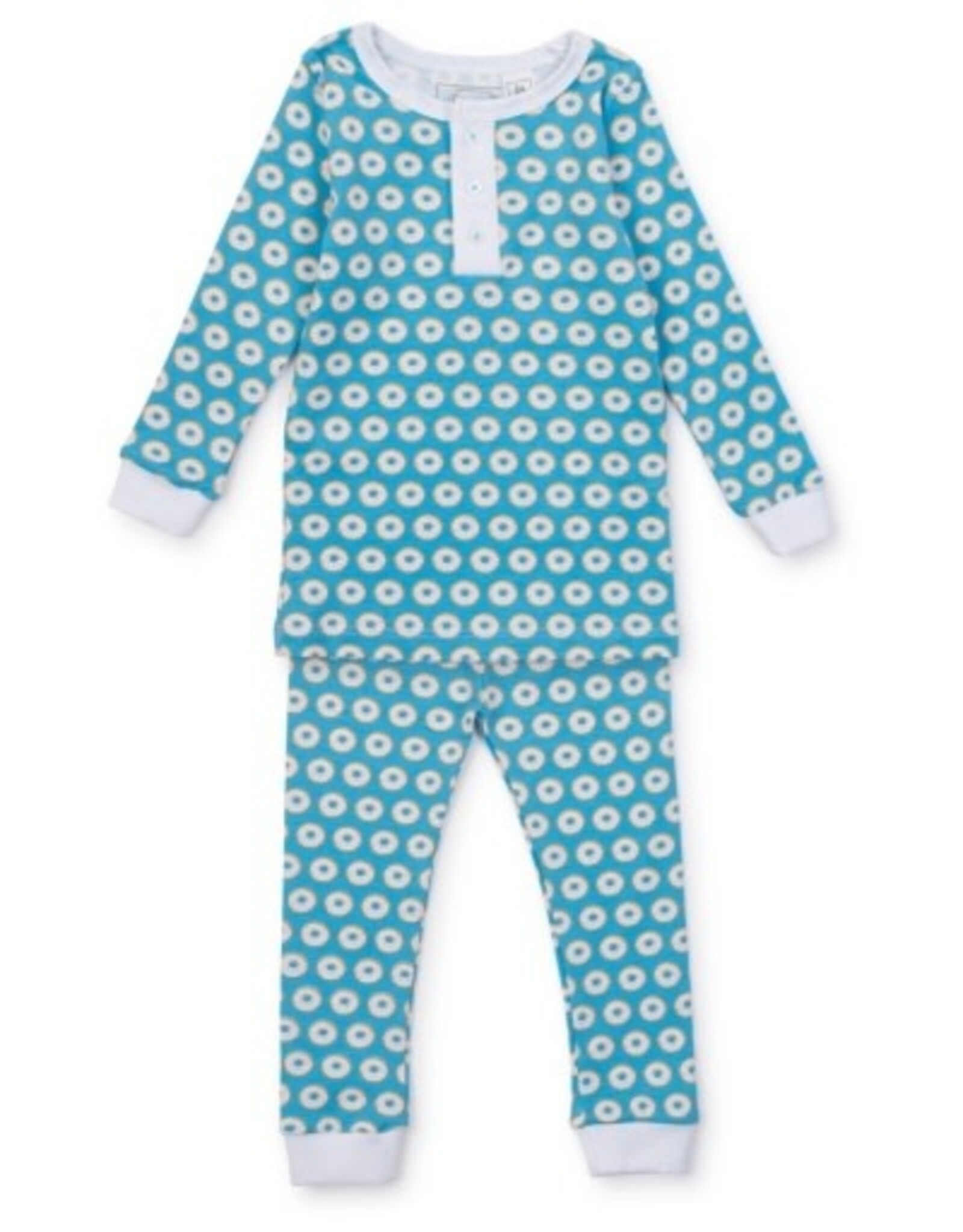 Lila + Hayes Jack Pajama Set Blue Donuts