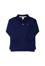 The Beaufort Bonnet Company Prim & Proper LS Pima Polo, Nantucket Navy
