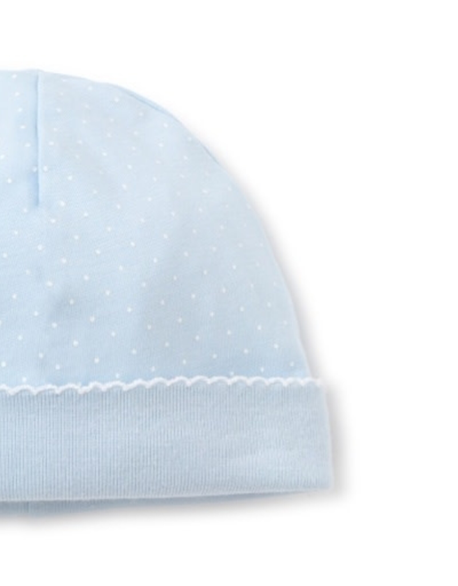 Kissy Kissy New Kissy Dots Print Hat, Lt Blue/White