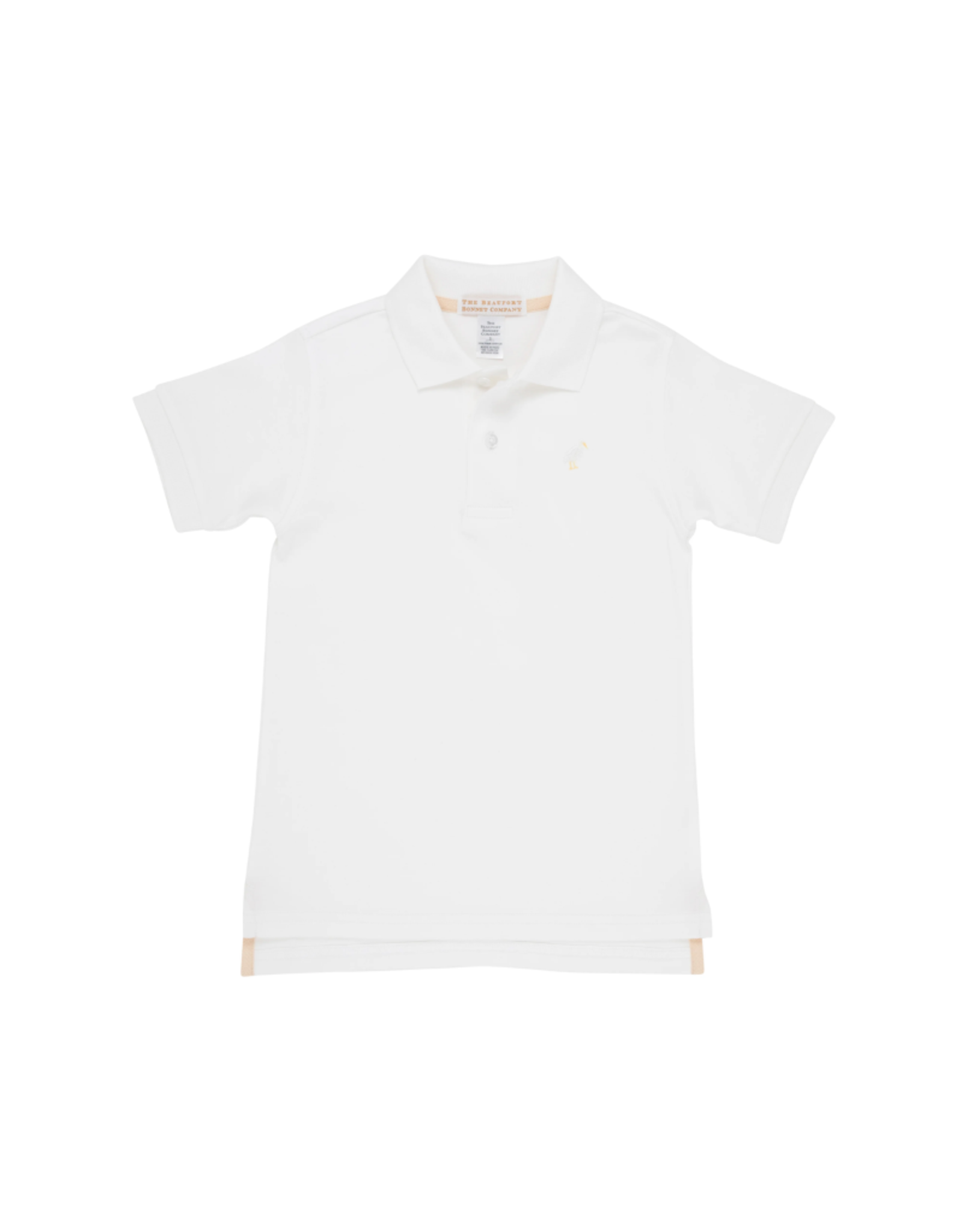 The Beaufort Bonnet Company Prim and Proper SS Polo - Worth Ave White