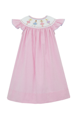 Anavini Ballerina Bishop, Candy Pink Check