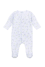 Magnolia Baby Tiny Tee Time Print Footie Lt Blue