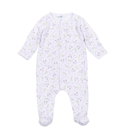 Magnolia Baby Tiny Tee Time Print Footie Pink