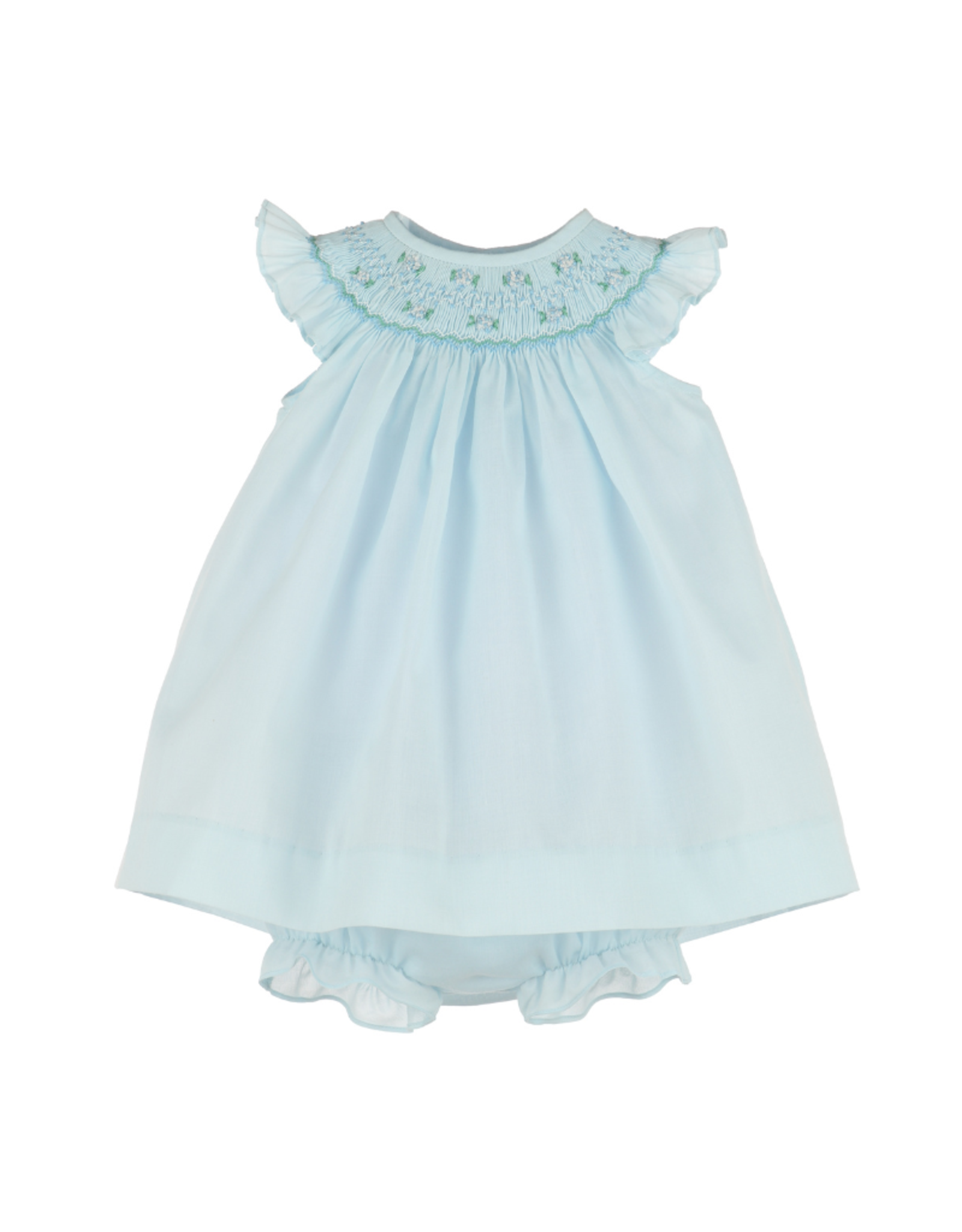 Luli & Me Enchanting Smock Bishop, Blue