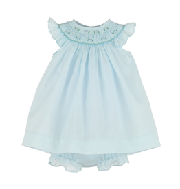 Luli & Me Enchanting Smock Bishop, Blue