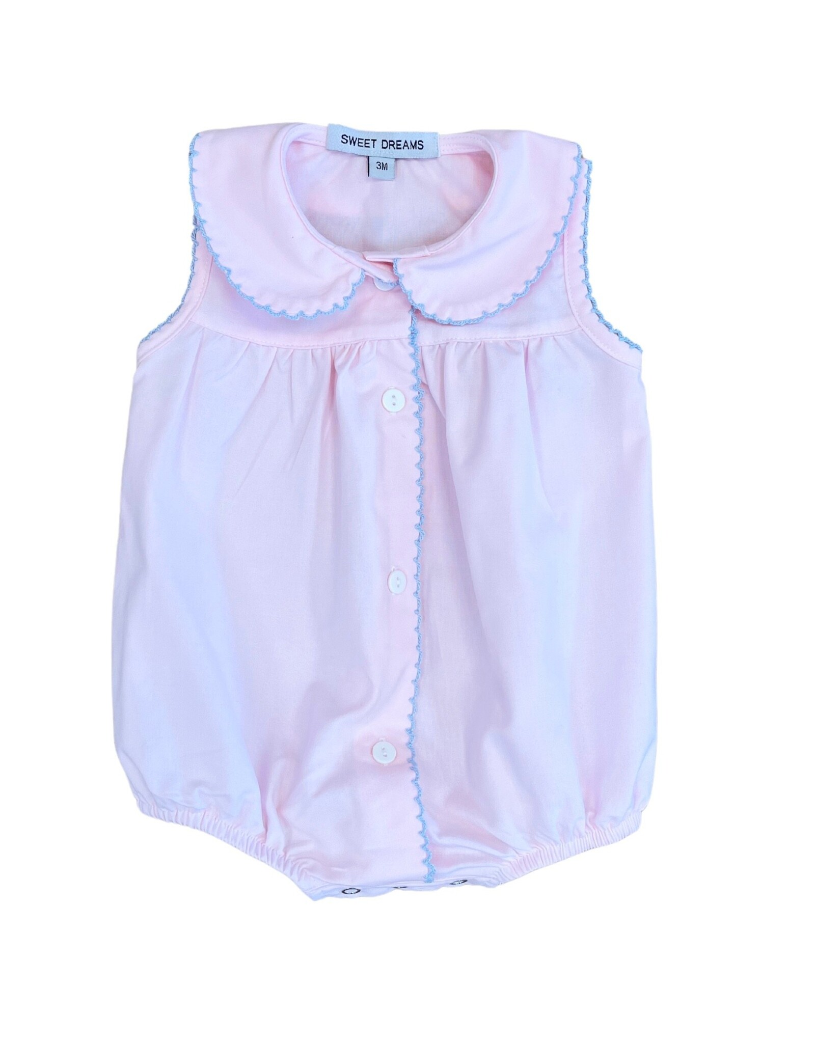 Sweet Dreams Pink w/ Blue Picot Trim Bubble - 3m