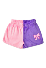 Iscream Pretty Bows Color Block Plush Shorts