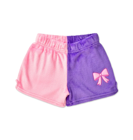 Iscream Pretty Bows Color Block Plush Shorts