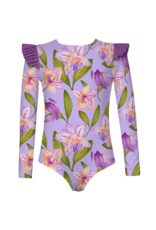 Pepita & Me Orquideas Anggie Lila Wings Rashguard One Piece Swim