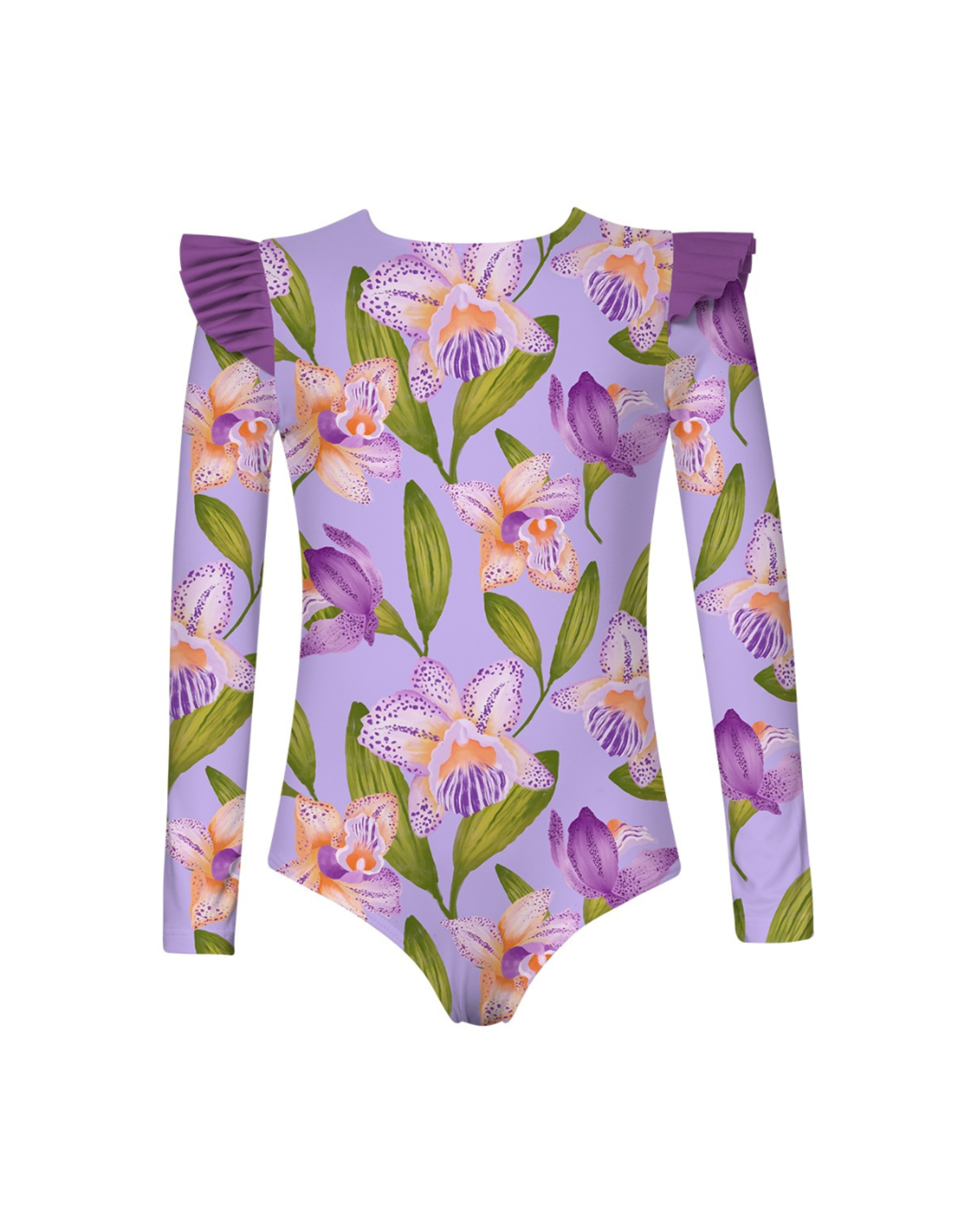 Pepita & Me Orquideas Anggie Lila Wings Rashguard One Piece Swim