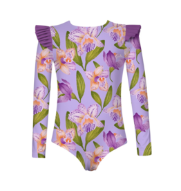 Pepita & Me Orquideas Anggie Lila Wings Rashguard One Piece Swim