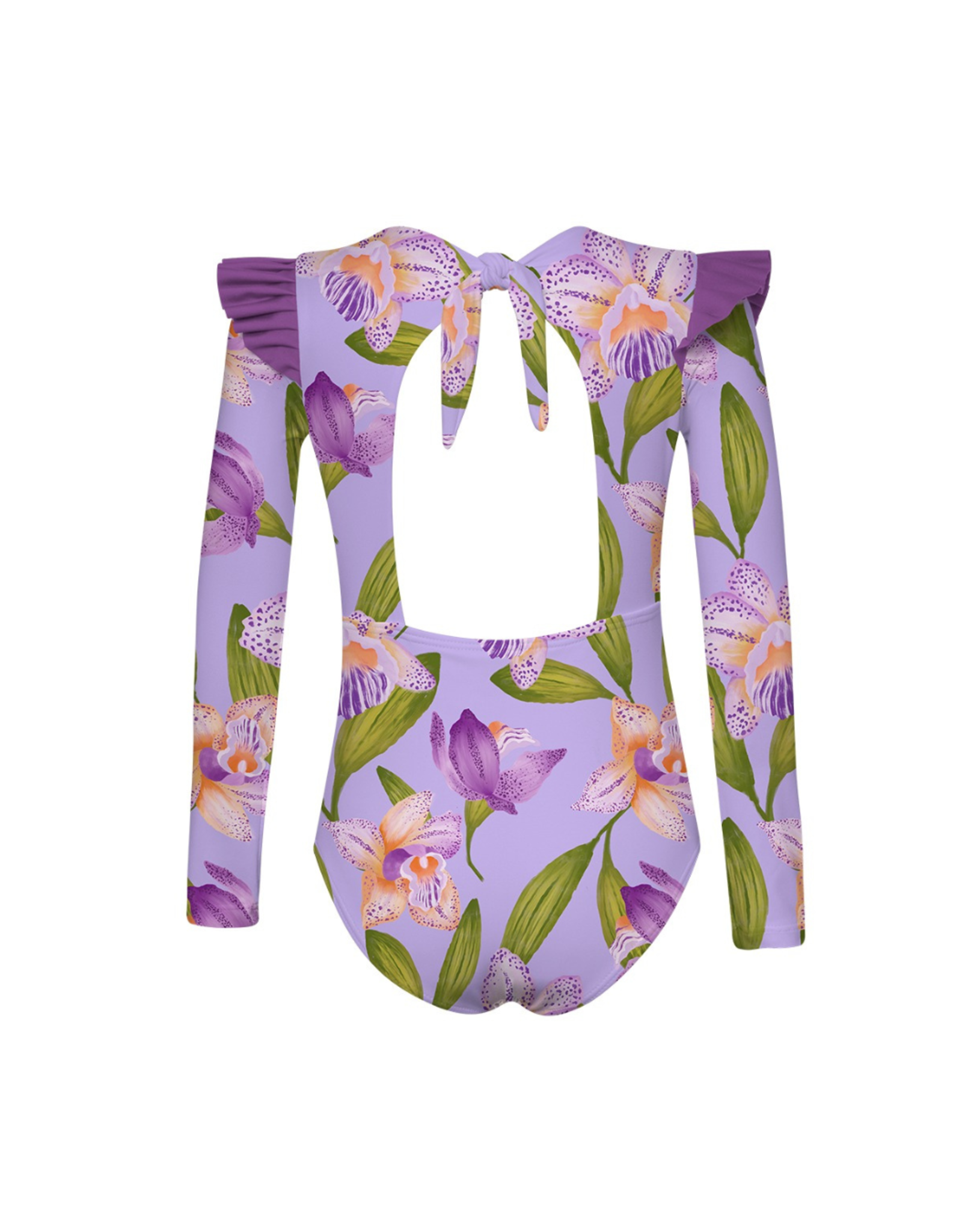 Pepita & Me Orquideas Anggie Lila Wings Rashguard One Piece Swim