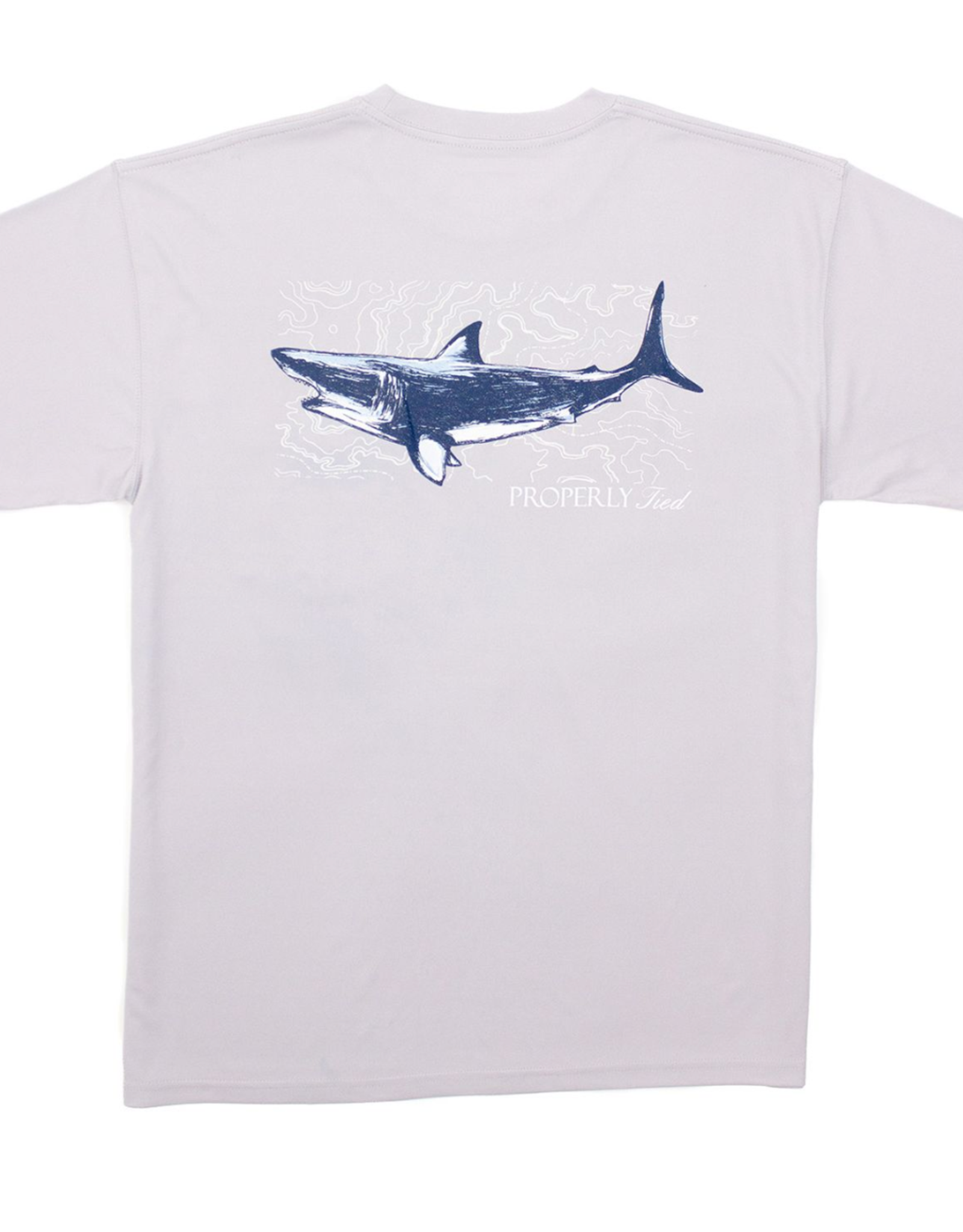 Properly Tied Topo Shark Ice Grey SS Performance Tee