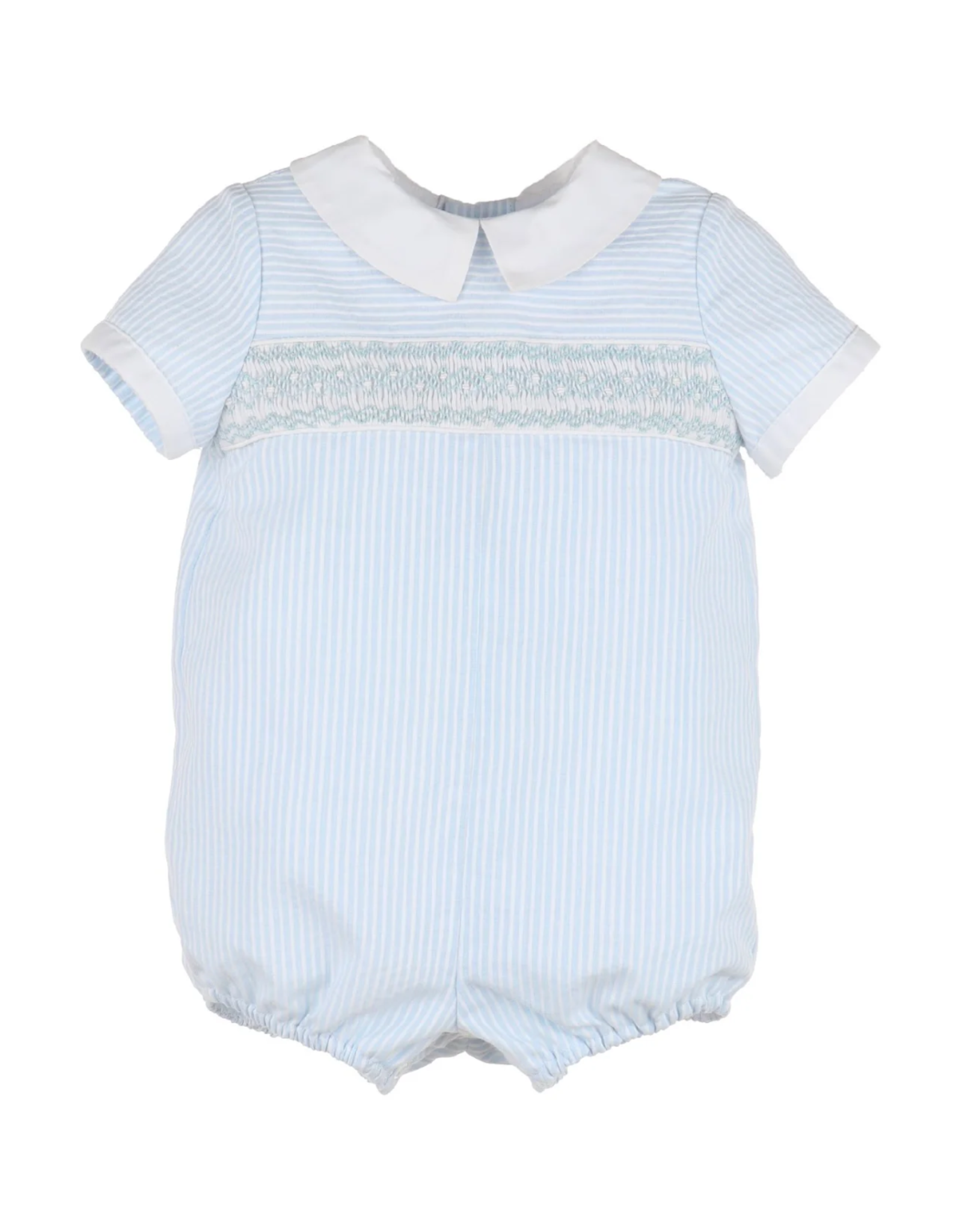 Luli & Me Stripes Combo Boy Bubble, Blue