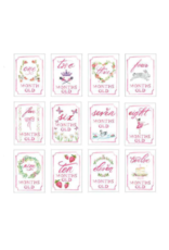 Over The Moon Monthly Milestone Card Set - Pink
