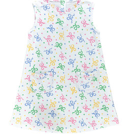 James and Lottie Margot Dress, Pastel Bows Knit