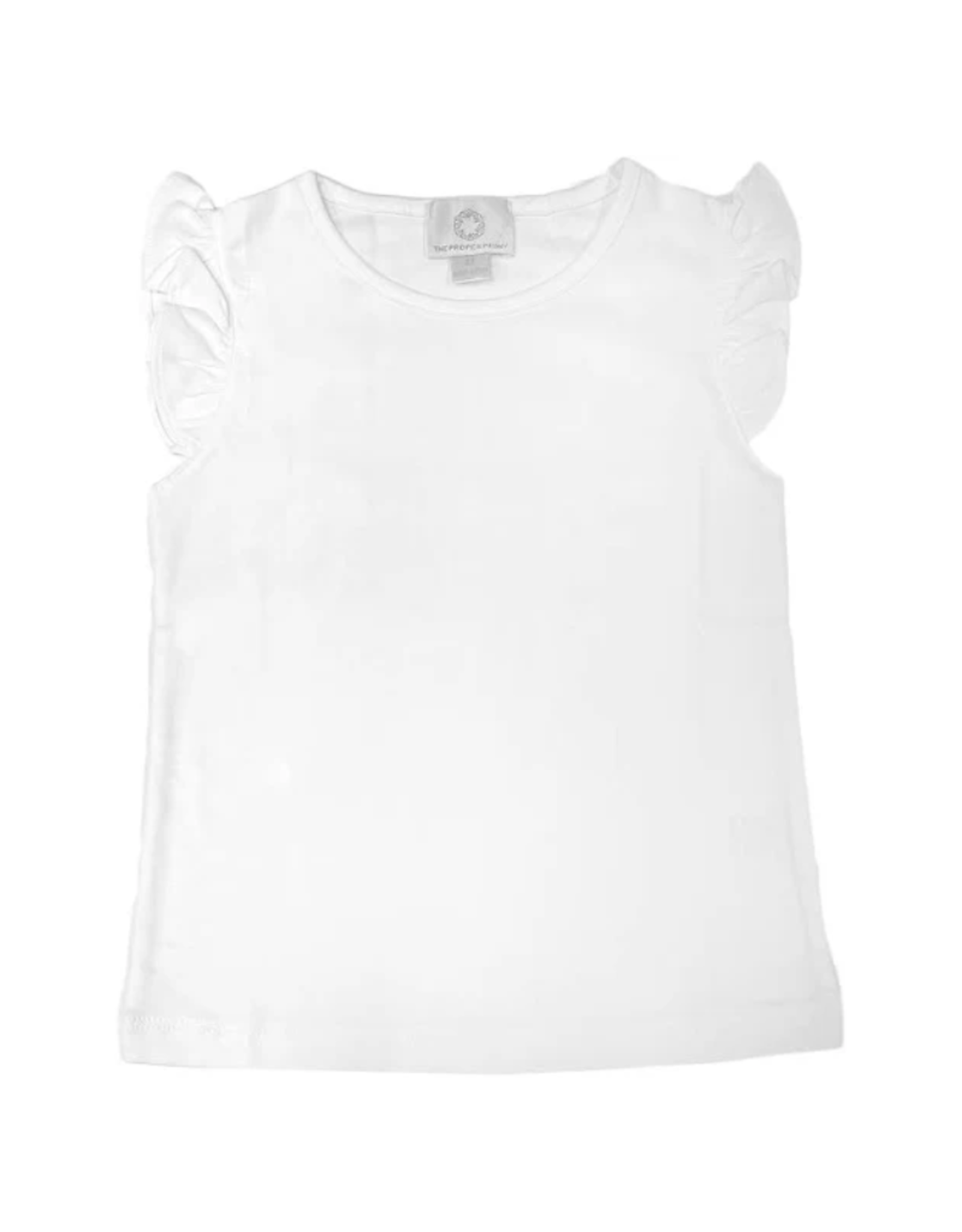 The Proper Peony White Pima Flutter Sleeve Shirt