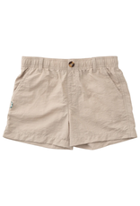 Prodoh Outrigger Performance Shorts, Classic Ancient Scroll Khaki