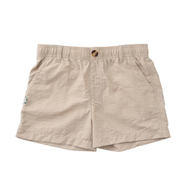 Prodoh Outrigger Performance Shorts, Classic Ancient Scroll Khaki