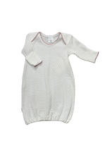Paty Paty Gown White w/ Mauve Trim