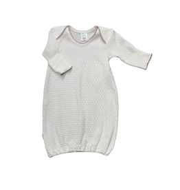 Paty Paty Gown White w/ Mauve Trim