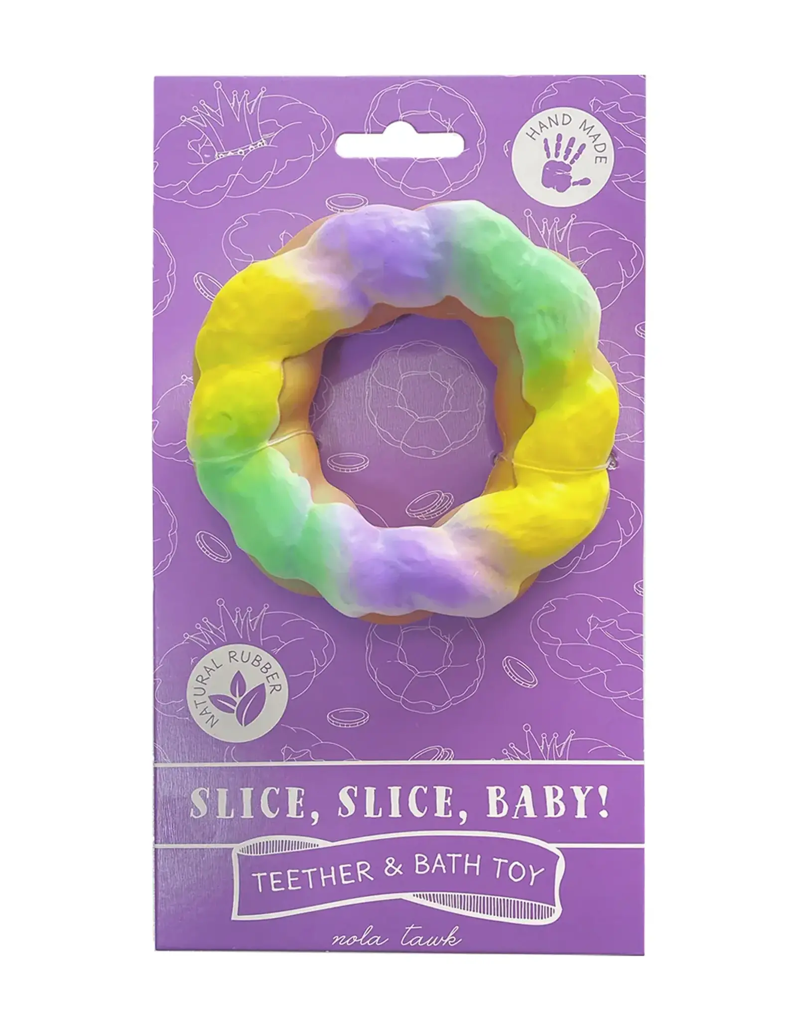 Nola Tawk Teether & Bath Toy: Slice Slice Baby!
