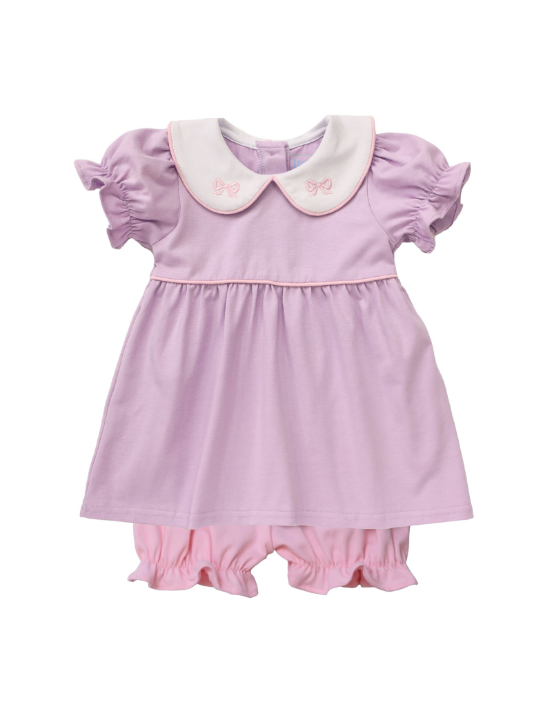 Pink Scalloped Bloomer Set main image 1