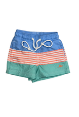 SouthBound Persimmon Colorblock Swim Trunks