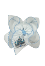 Just for Fun Threads Castle Embroidered Hair Bow