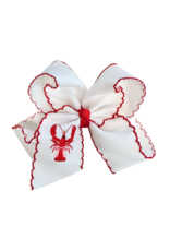 Just for Fun Threads Crawfish Cutie Embroidered Hair Bow