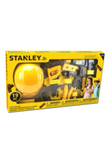 Toysmith Red Toolbox Stanley Jr. 19-Piece Pretend Play Tool Set
